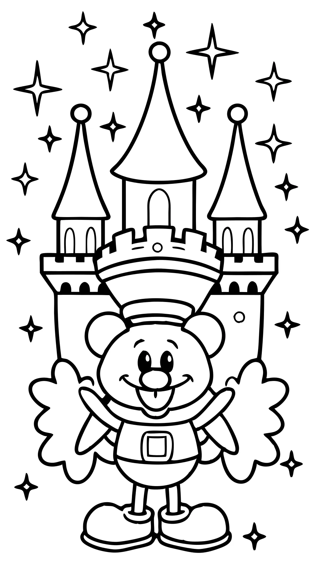 disney character coloring page